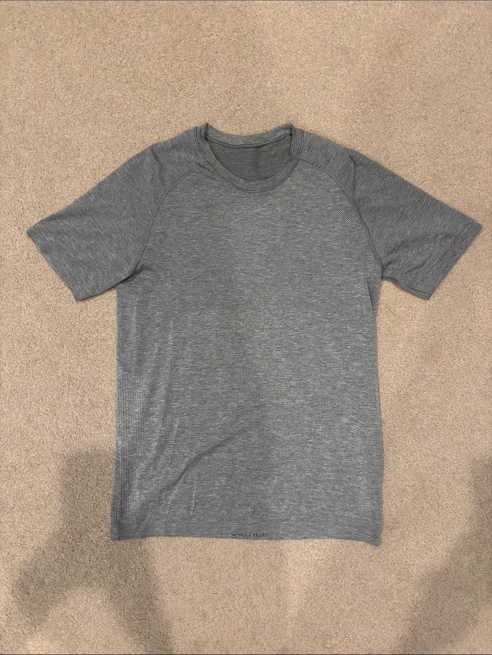 lululemon athletica Men's Heathered Gray Short-Sleeve Crew